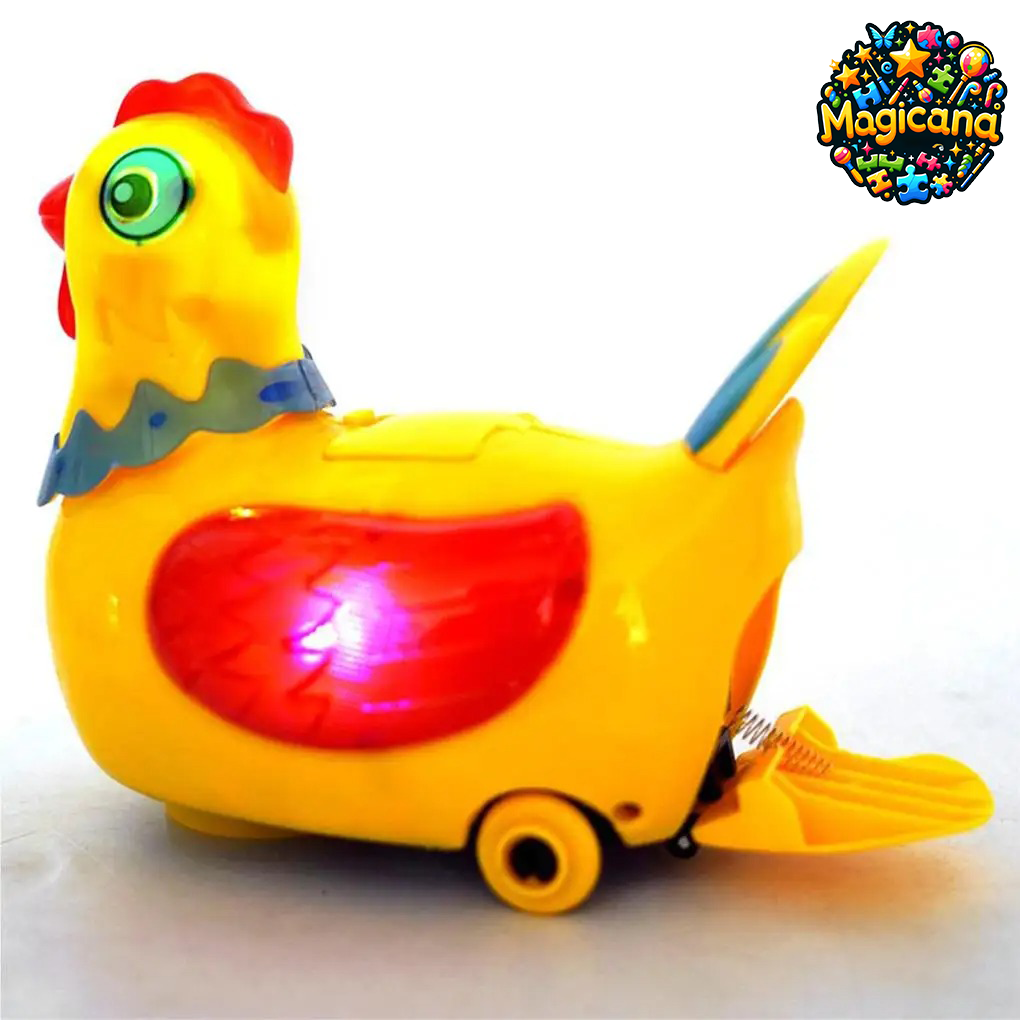 Poule Musicale Électrique – Jouet Éducatif avec Oeufs et Lumières