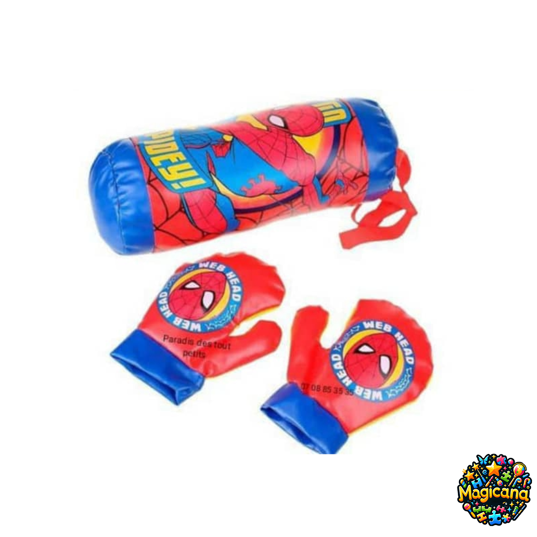 Ensemble de sac de boxe pour enfants et 2 pièces de gants de boxe