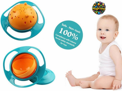 Baby Bol pour bébé enfants 360 rotation - Anti-gouttes soucoupe volante