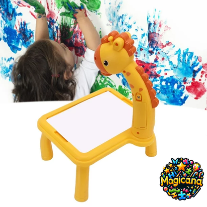 planche a dessin de projection pour enfants d'apprentissage précoce des lumieres jaune